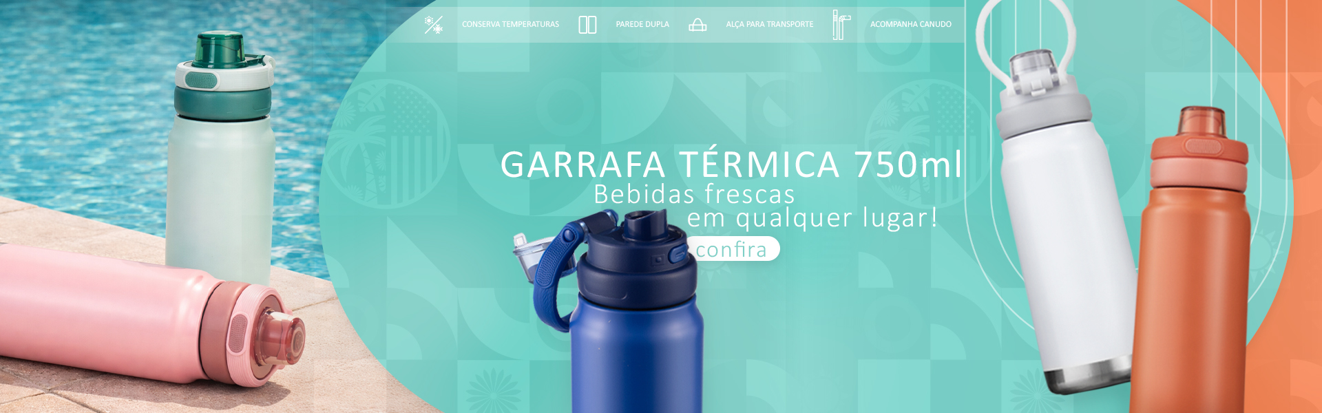 Garrafa T�rmica 750ml - 19043